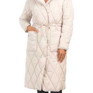 NWT Kenneth Cole Quilted Anorak with Hood